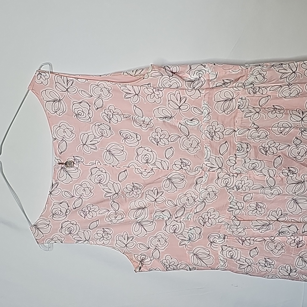 Tommy Hilfiger floral flowy vneck pink maxi sleeveless dress sz 16 - Picture 6 of 10